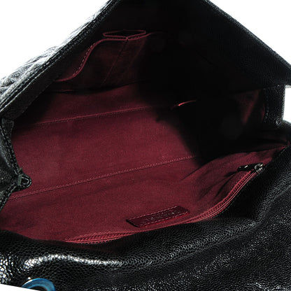 Chanel Crumpled Grained Calfskin CC Crave Jumbo Flap Black 9 of 9