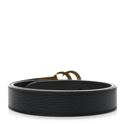 Gucci Dollar Calfskin Double G Reversible 30mm Belt 85 34 Black New Acero 3 of 6