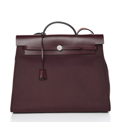 Hermes Toile Herbag Zip 39 MM Prune 4 of 11