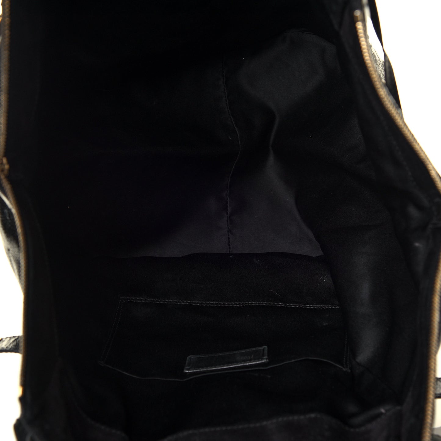 Patent Flower Medium Downtown Tote Black