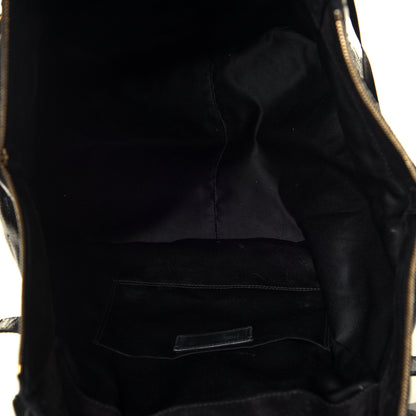 Saint Laurent Patent Flower Medium Downtown Tote Black 6 of 7