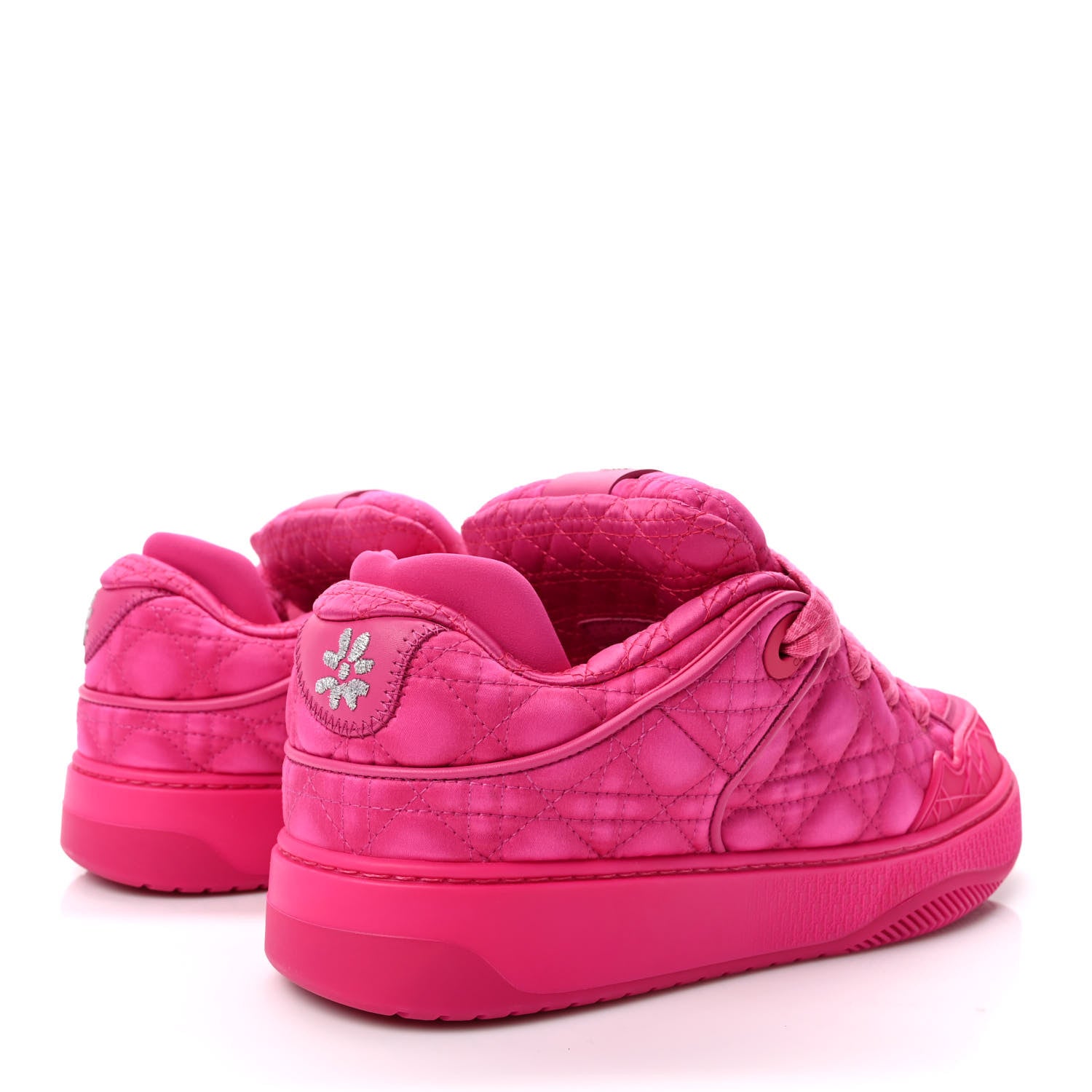 Christian Dior X ERL Satin Cannage Kumo Mens Sneakers 40 Fuchsia 4 of 9