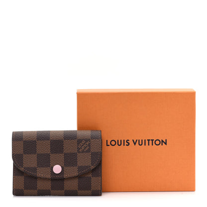 Louis Vuitton Damier Ebene Rosalie Coin Purse Rose Ballerine 7 of 7