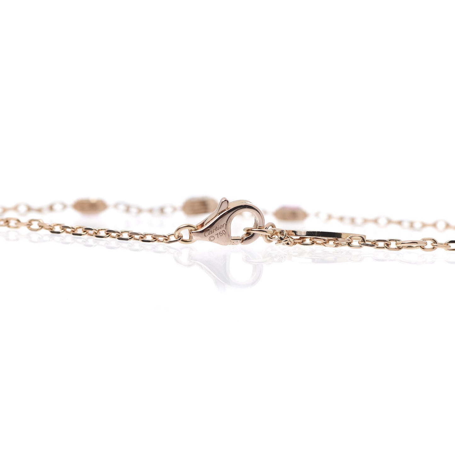 18K Pink Gold Diamond Pink Sapphire D'Amour Bracelet