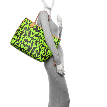 Louis Vuitton Monogram Graffiti Neverfull GM Green 2 of 9