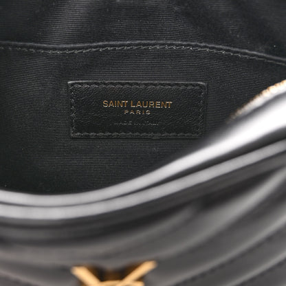 Saint Laurent Calfskin Matelasse Monogram Lou Belt Bag Black 6 of 9