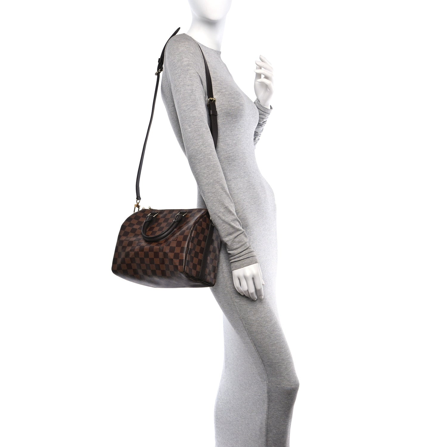 Louis Vuitton Damier Ebene Speedy Bandouliere 25 2 of 10