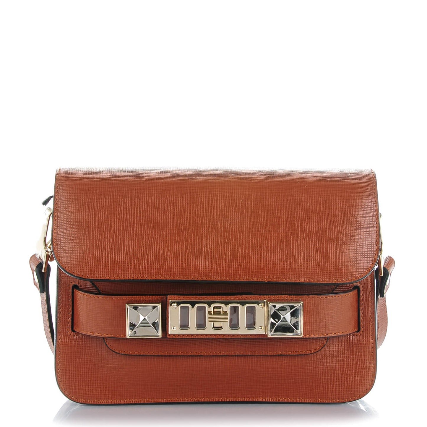 Linosa Calfskin Mini PS11 Classic Shoulder Bag Nice Tan