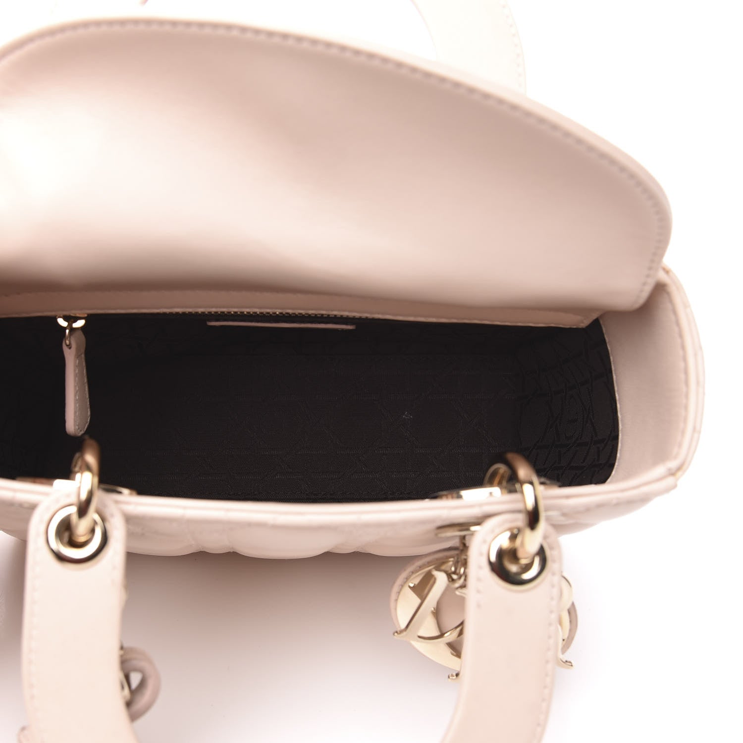 Christian Dior Lambskin Cannage Small Lucky Badges My Lady Dior Pink 5 of 11
