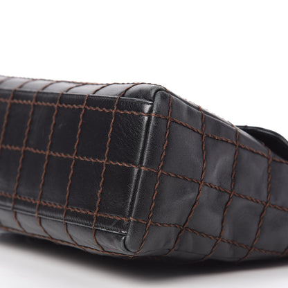 Chanel Lambskin Quilted Chocolate Bar Flap Shoulder Bag Brown 7 of 10