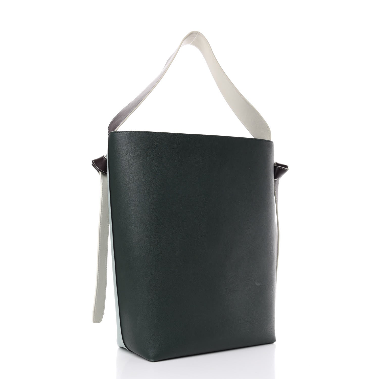Celine Shiny Smooth Calfskin Small Twisted Cabas Jade Forest 3 of 13