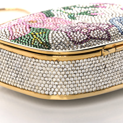 Judith Leiber Swarovski Crystal Floral Miniaudiere Clutch 7 of 21