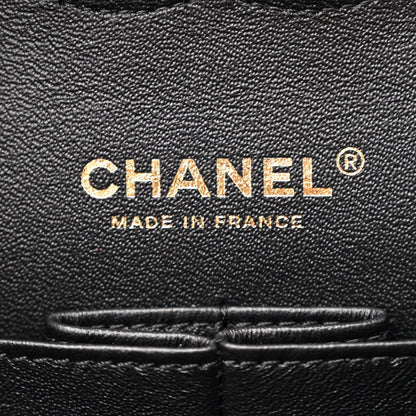 Chanel Jersey Quilted Medium Double Flap Black 6 of 10