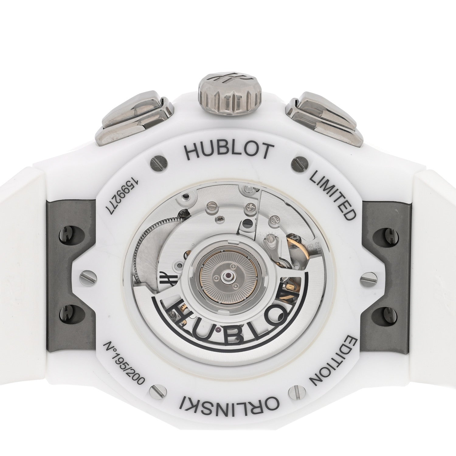 Hublot Ceramic Rubber 45mm Classic Fusion Aerofusion Chronograph Automatic Watch Black 525.HI.0170.RW.ORL21 4 of 5