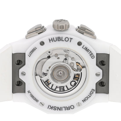Hublot Ceramic Rubber 45mm Classic Fusion Aerofusion Chronograph Automatic Watch Black 525.HI.0170.RW.ORL21 4 of 5