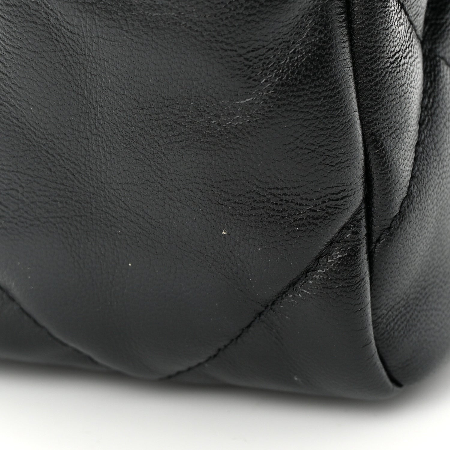 Chanel Shiny Goatskin Quilted Medium Chanel 19 Flap Black 11 of 12