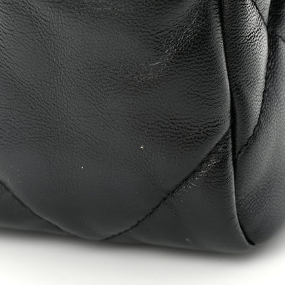 Chanel Shiny Goatskin Quilted Medium Chanel 19 Flap Black 11 of 12