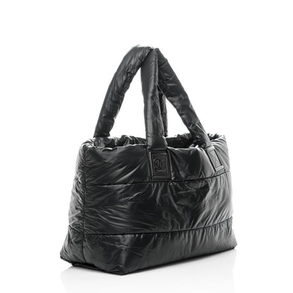 Chanel Nylon Medium Coco Cocoon Reversible Tote Black 4 of 8
