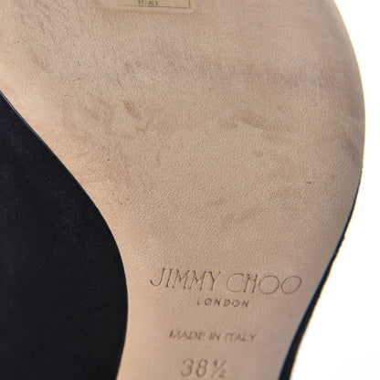 Jimmy Choo Suede Crystal Blaize 100 Ankle Boots 38.5 Black 13 of 14