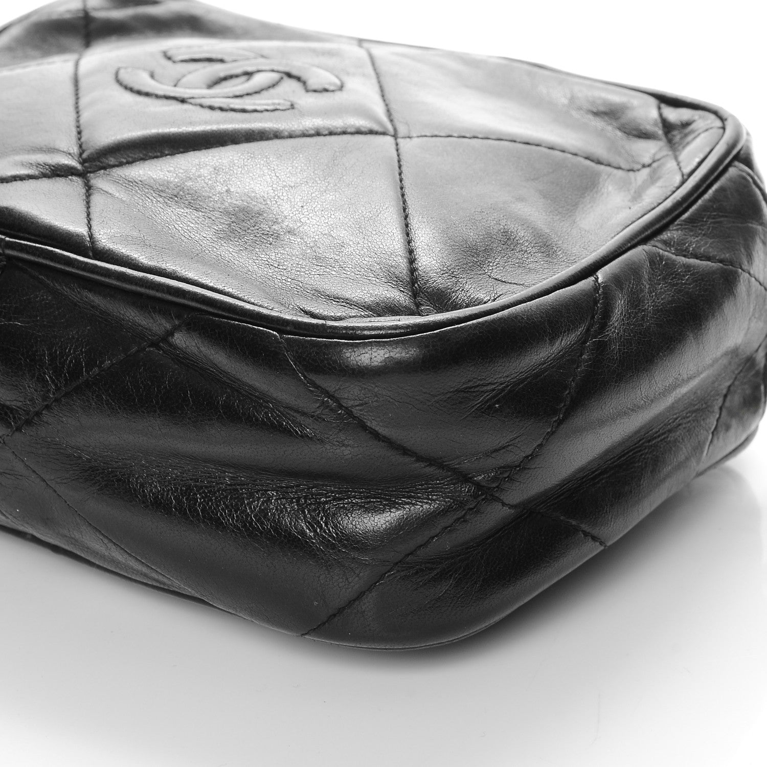 Chanel Lambskin Quilted Tassel Camera Case Black 11 of 15