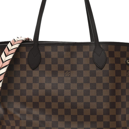 Louis Vuitton Damier Ebene Braided Neverfull MM  Pink 9 of 11