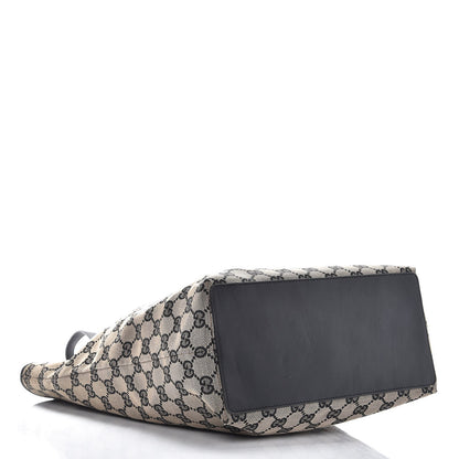 Gucci Monogram Canvas Medium Tote Black 4 of 10