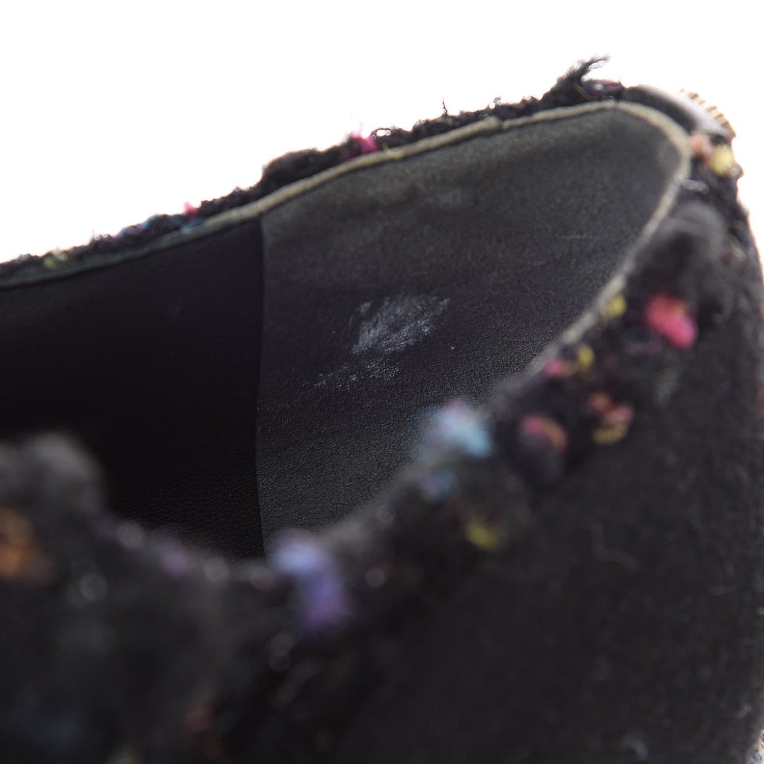 Chanel Tweed Lace Up Platform Oxford 40.5 Multicolor 8 of 8