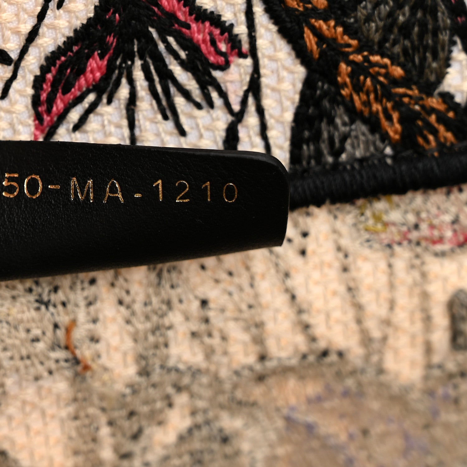 Christian Dior Canvas Embroidered Mille Fleurs Catherine Tote Multicolor 7 of 13