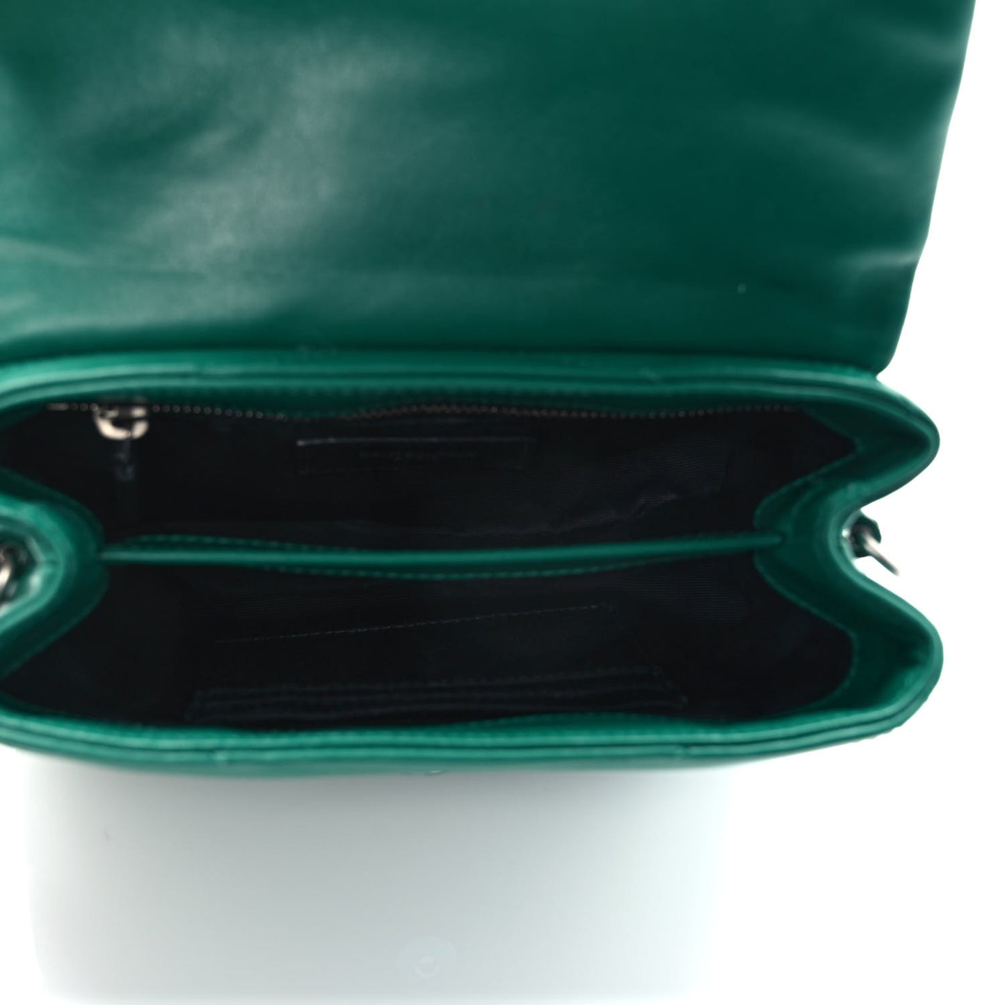 Calfskin Y Quilted Monogram Toy Loulou Crossbody Bag Green Field