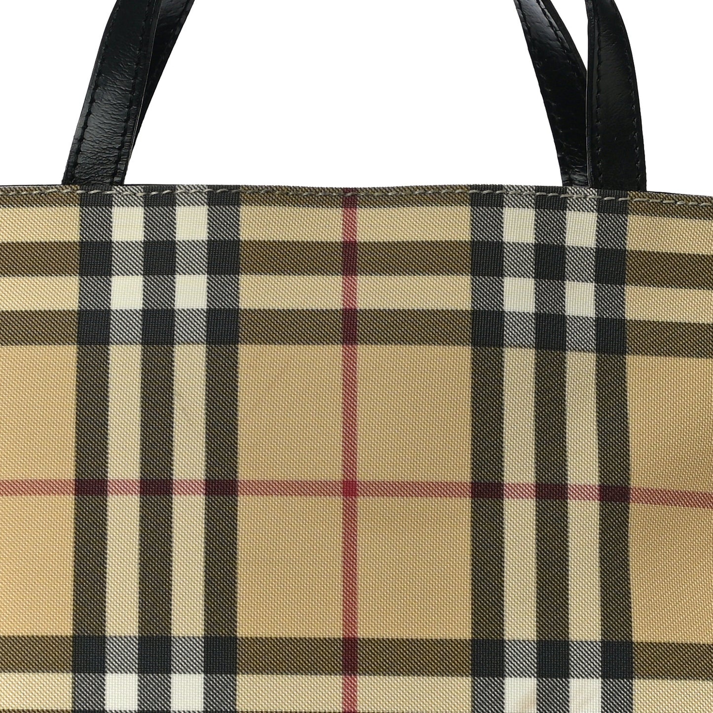 House Check Medium Tote Black