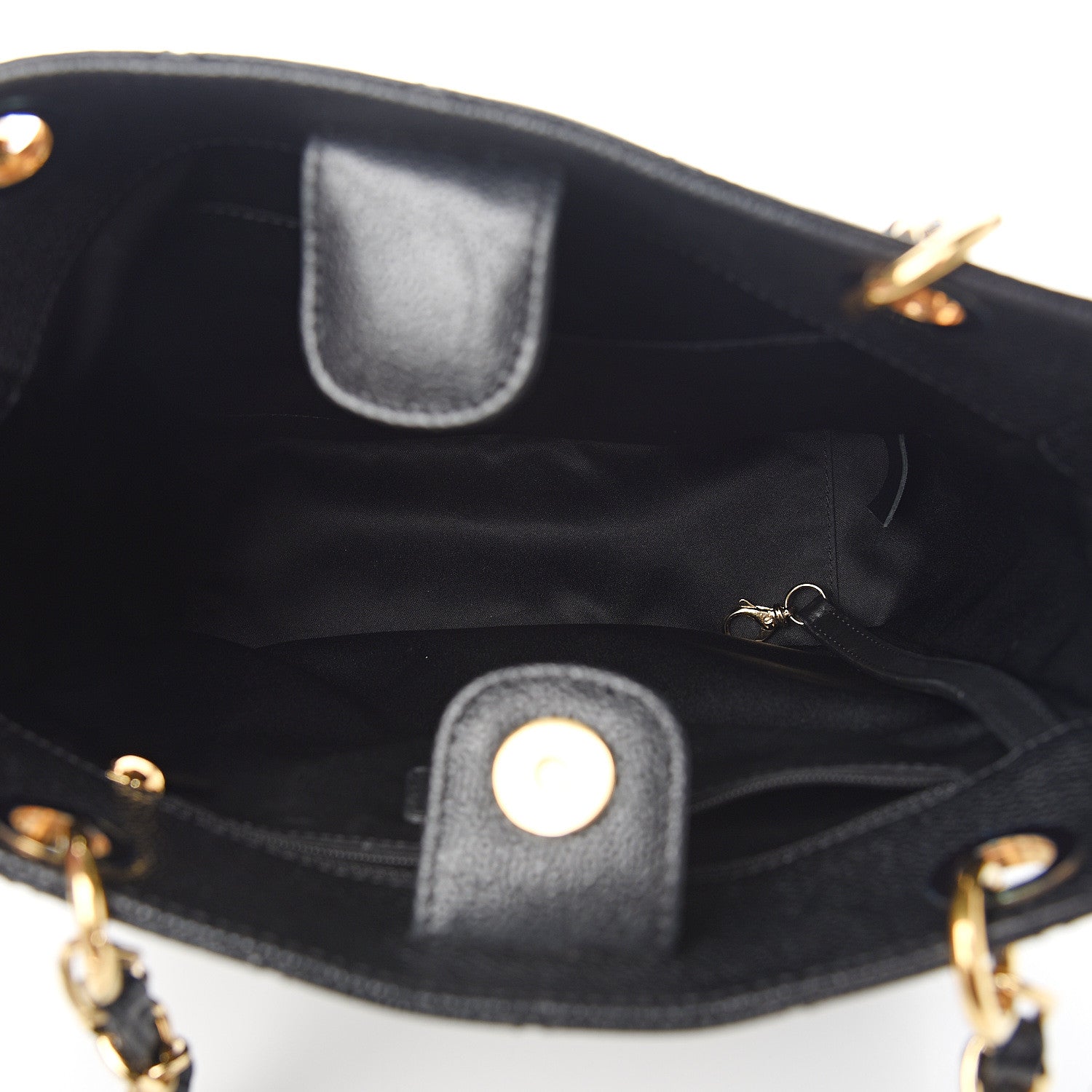 Chanel Caviar Quilted Petit Shopping Tote PST Black 4 of 9