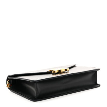 Celine Shiny Calfskin Triomphe Margo Wallet on Chain Black 4 of 10