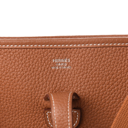 Hermes Taurillon Clemence Evelyne III PM Gold 6 of 11