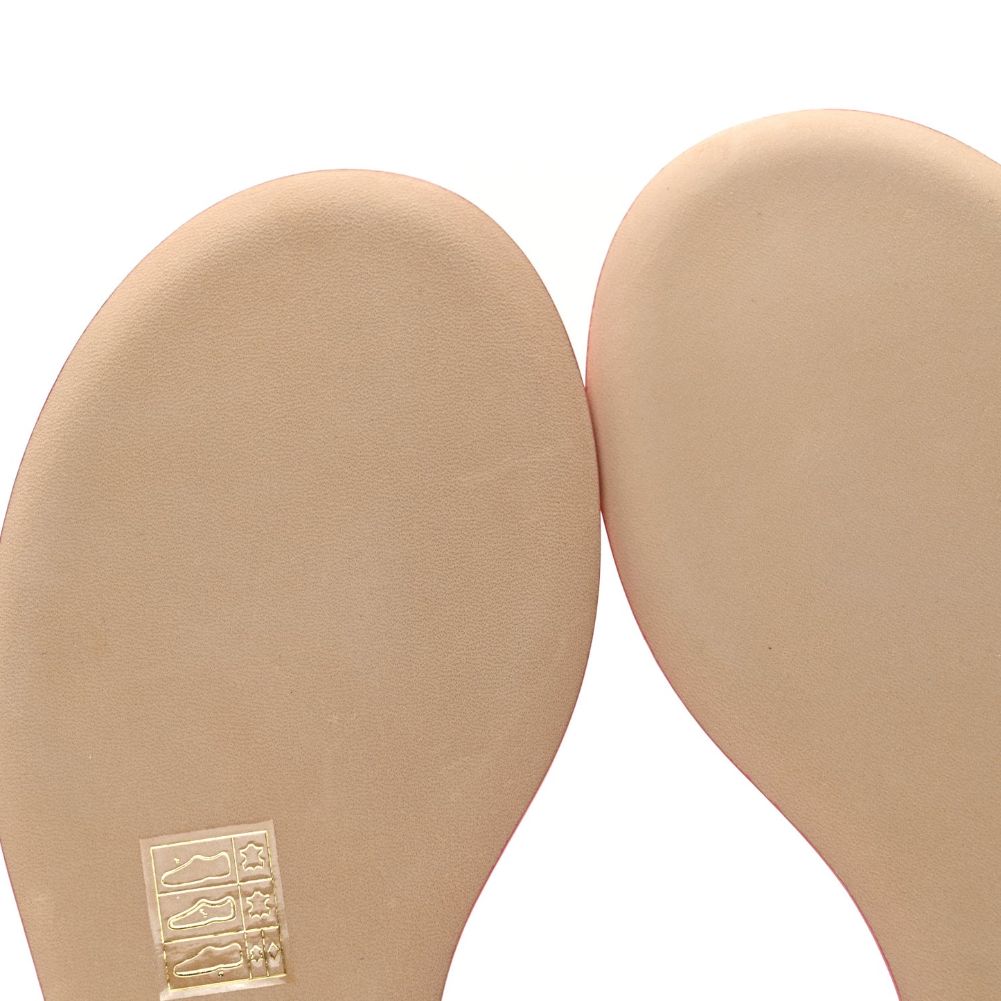 Lambskin CC Thong Sandals 39.5 Light Pink