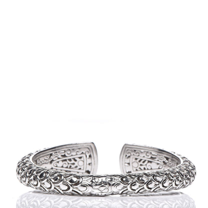 John Hardy Sterling Silver Diamond Naga Kick Cuff Bracelet 3 of 6