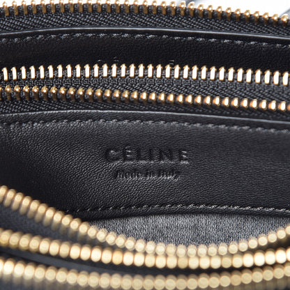 Celine Lambskin Small Trio Crossbody Bag Black 8 of 9