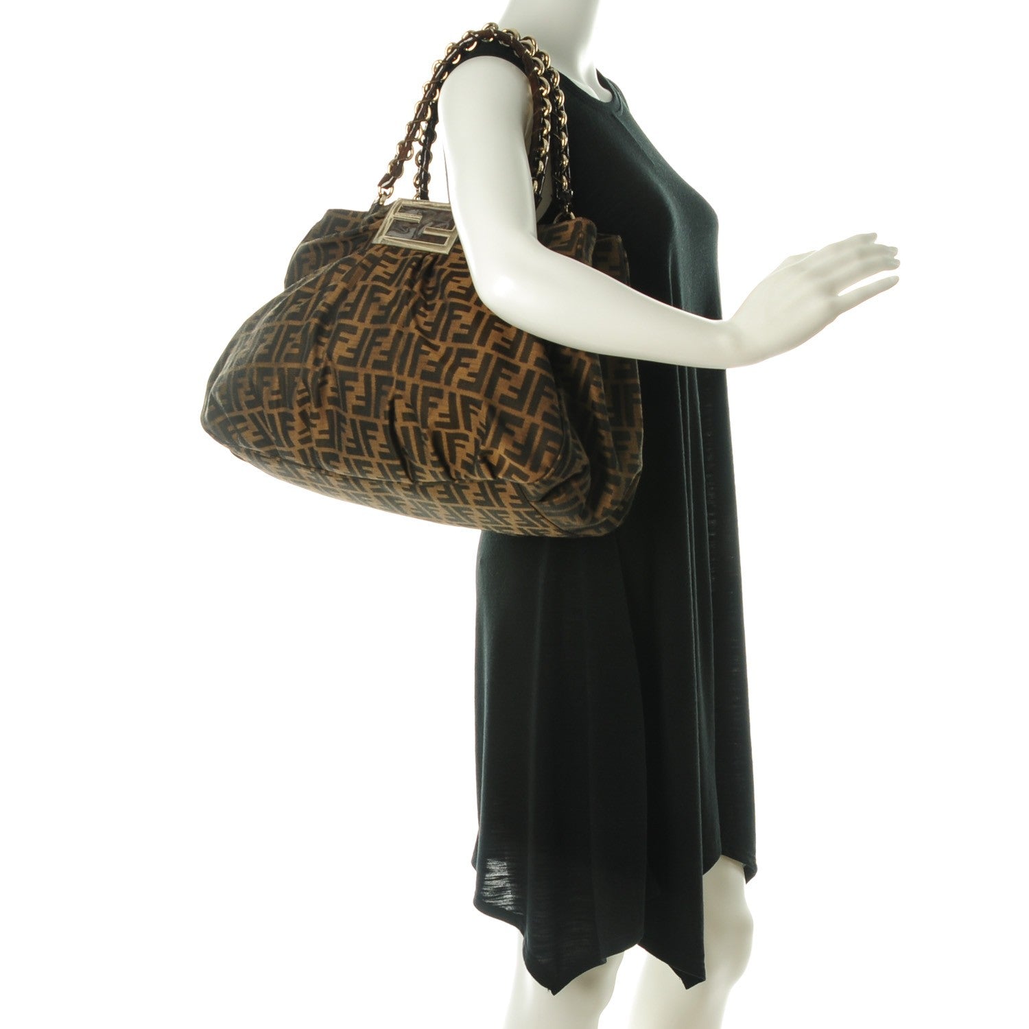 Fendi Zucca Mia Tote Tobacco 2 of 8