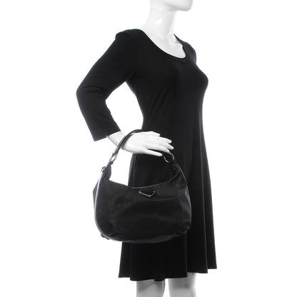 Prada Tessuto Nylon Saffiano Hobo Black 2 of 7