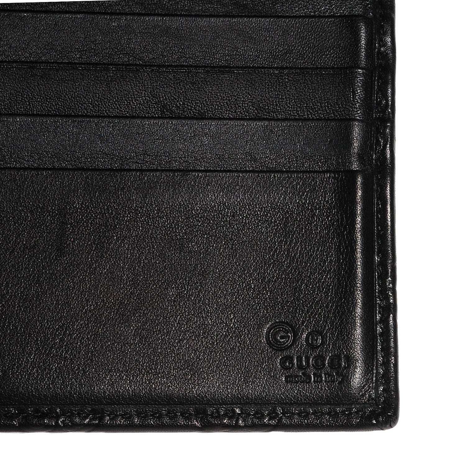 Guccissima Continental Flap Wallet Black