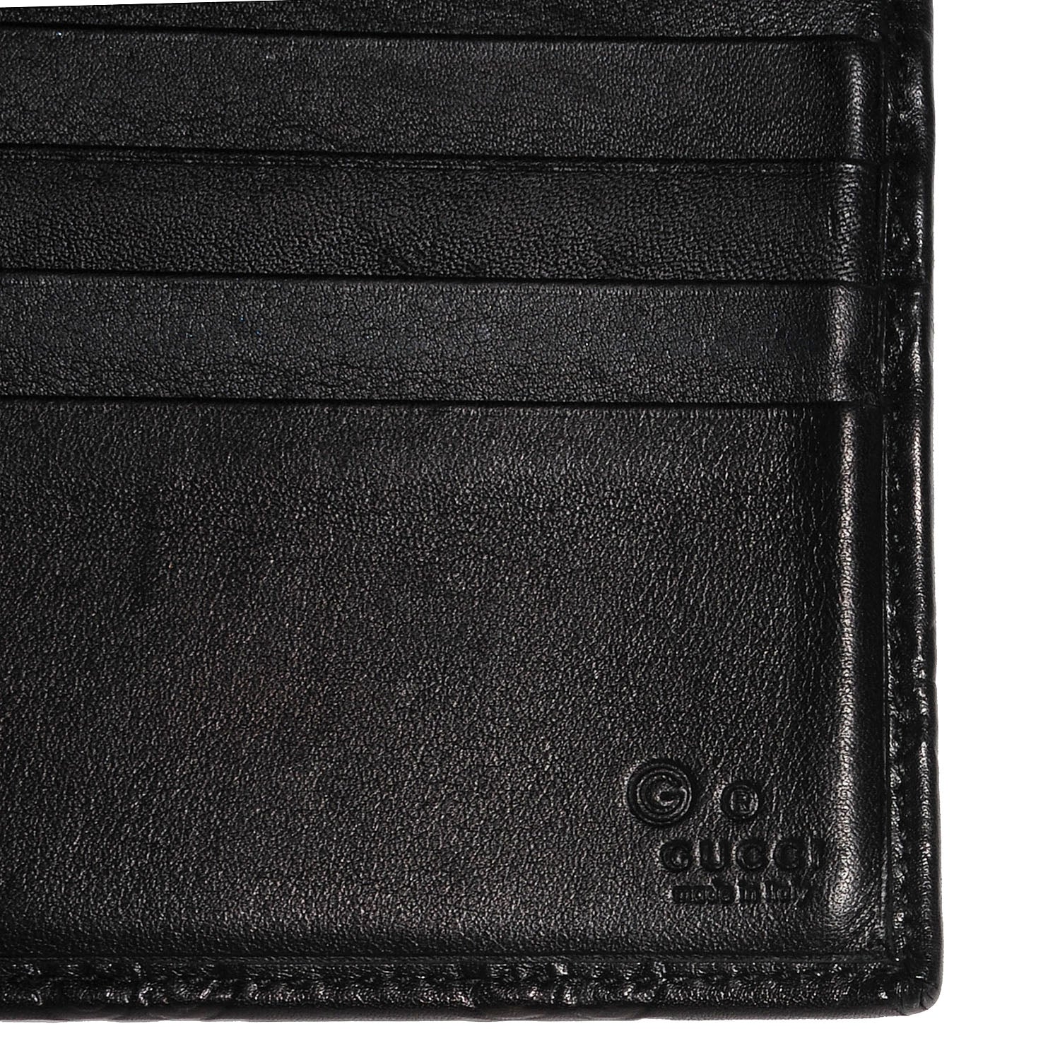 Gucci Guccissima Continental Flap Wallet Black 5 of 7