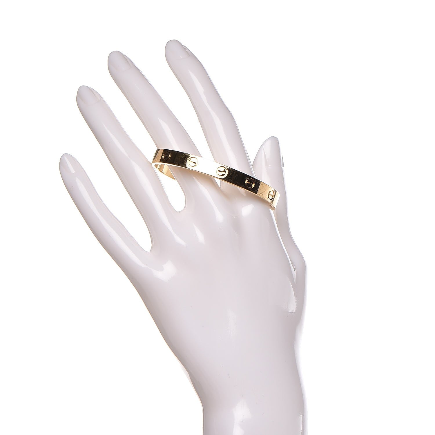 Cartier 18K Yellow Gold LOVE Cuff Bracelet 16 2 of 8