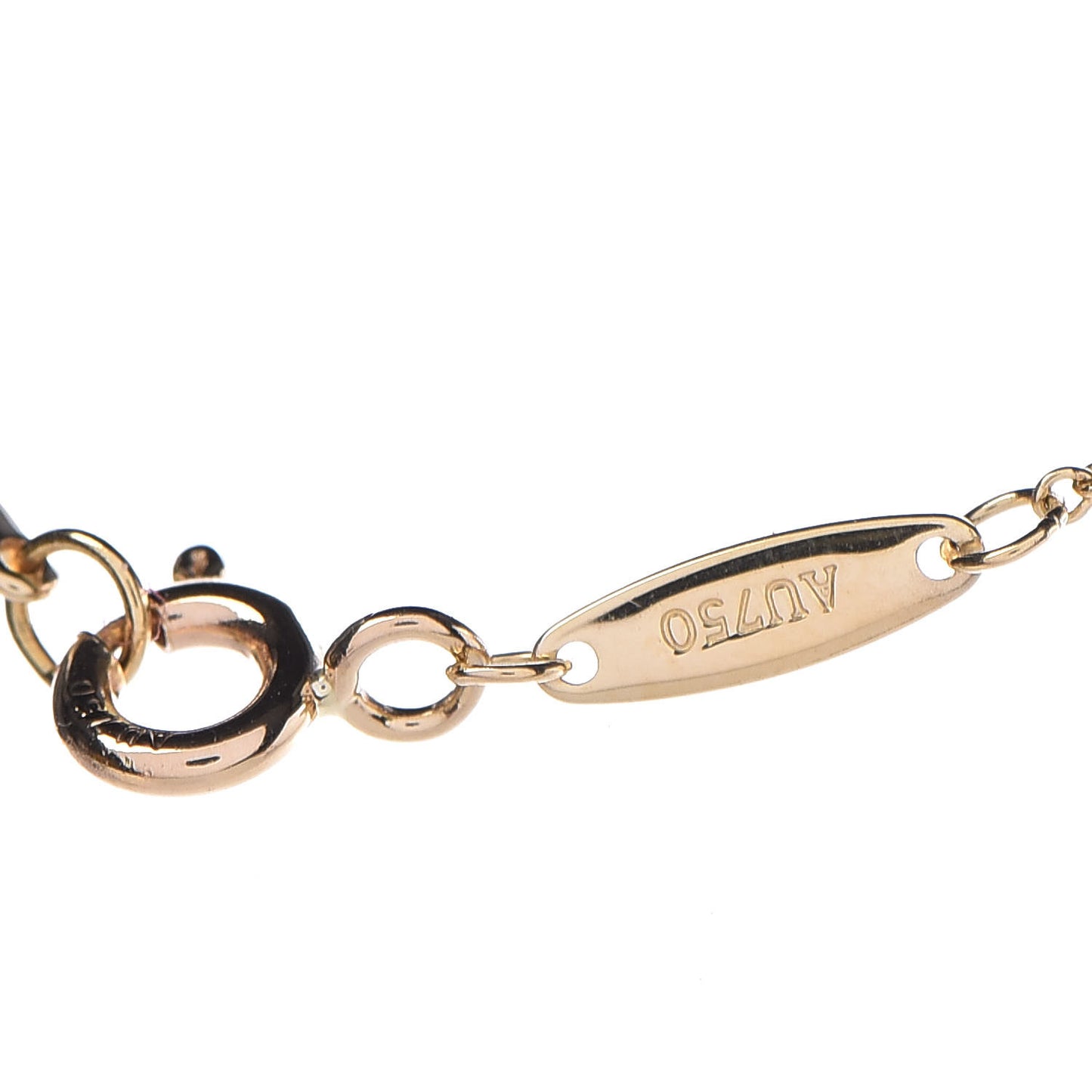 18K Yellow Gold Diamond .50ct Elsa Peretti Diamonds by the Yard Pendant Necklace
