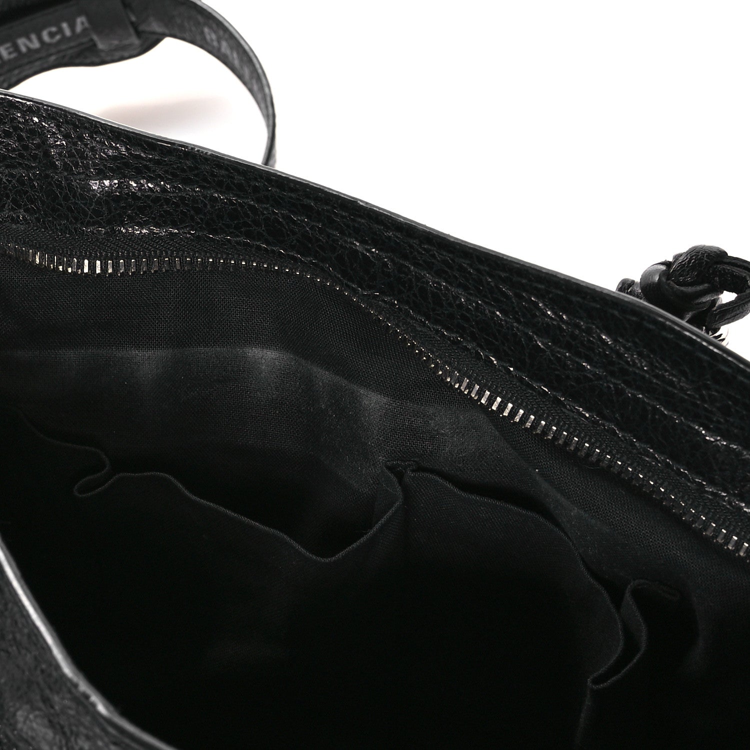 Balenciaga Agneau Classic Hardware S City Logo Strap Black White 12 of 12