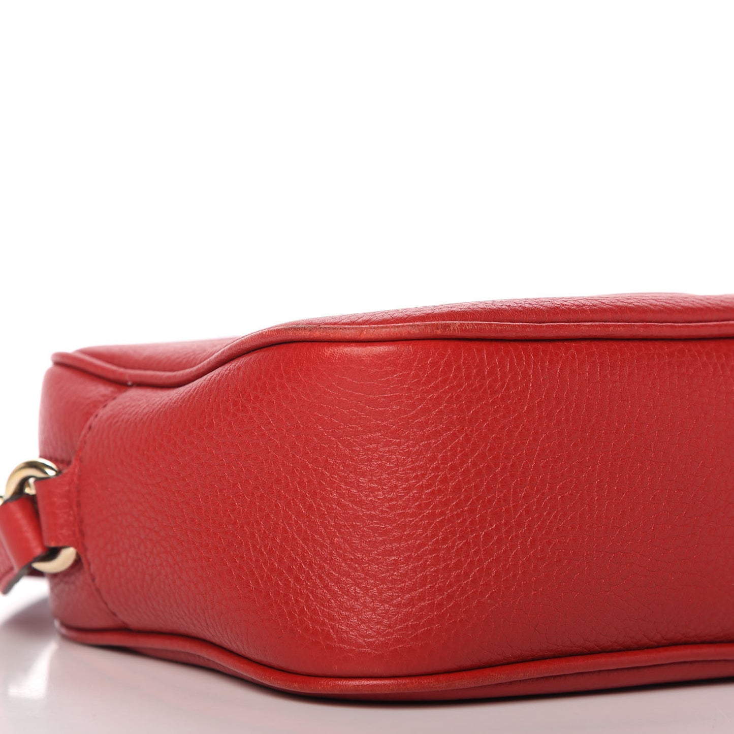 Pebbled Calfskin Small Soho Disco Bag Tabasco Red