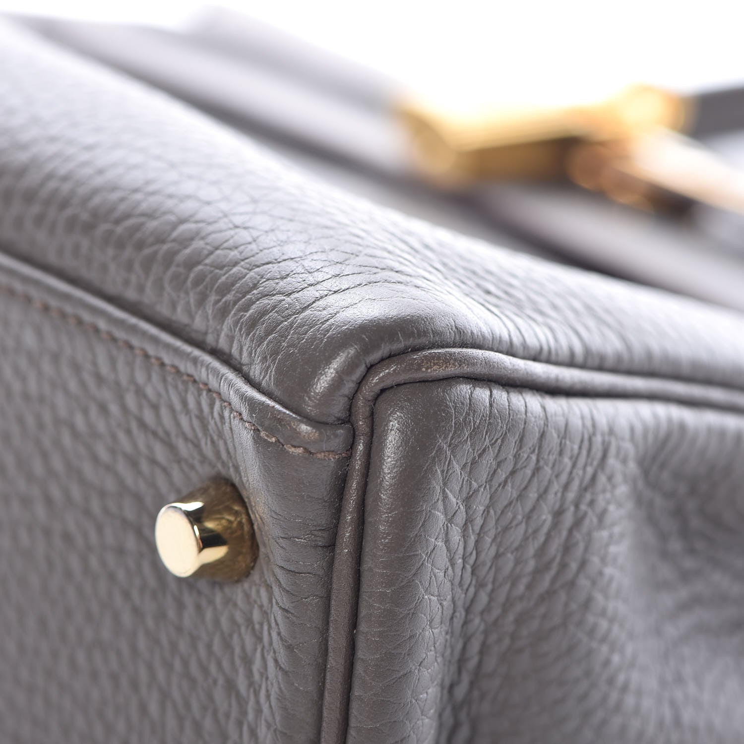Hermes Taurillon Clemence Kelly Retourne 28 Etain 37 of 42