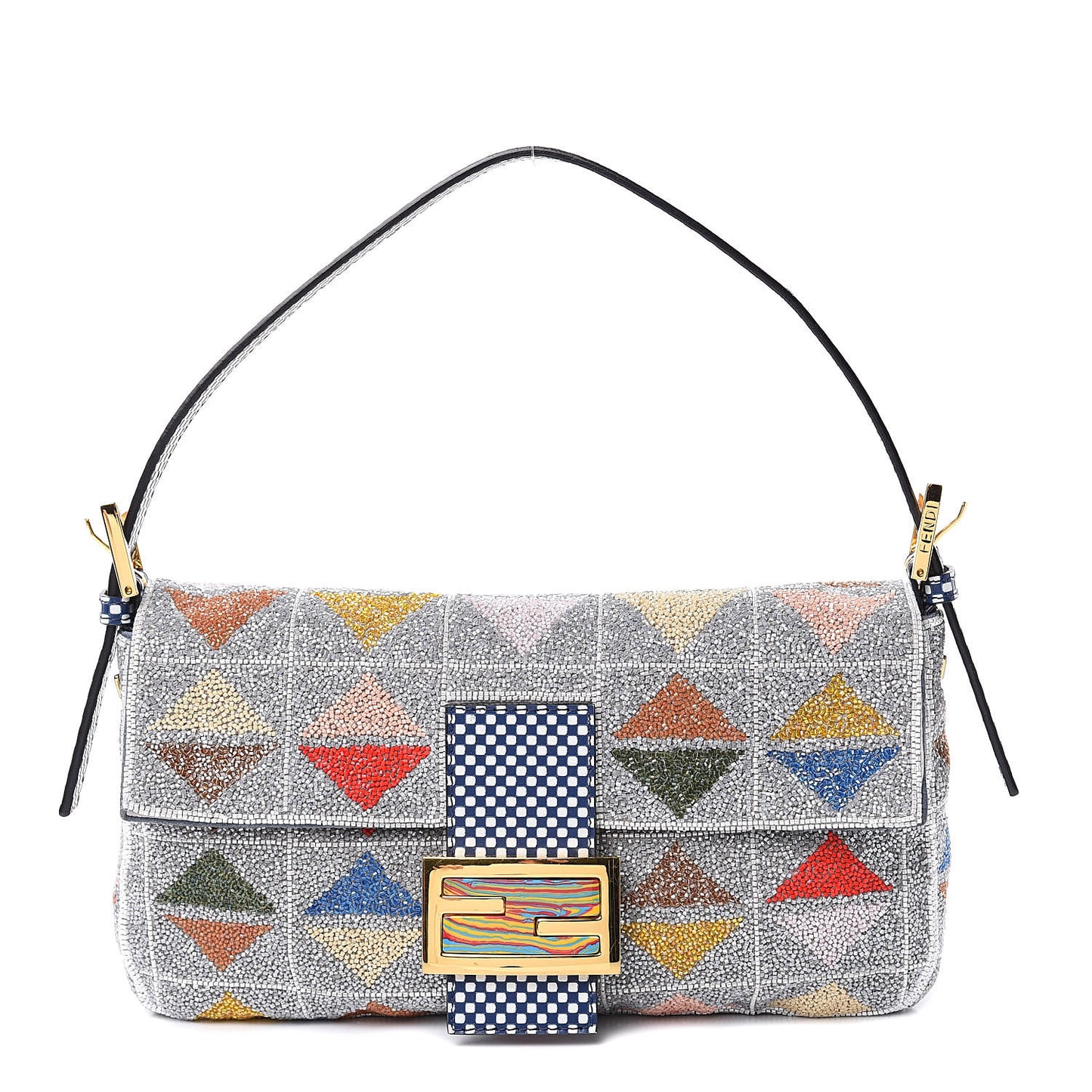 Beaded Embroidered Baguette Multicolor