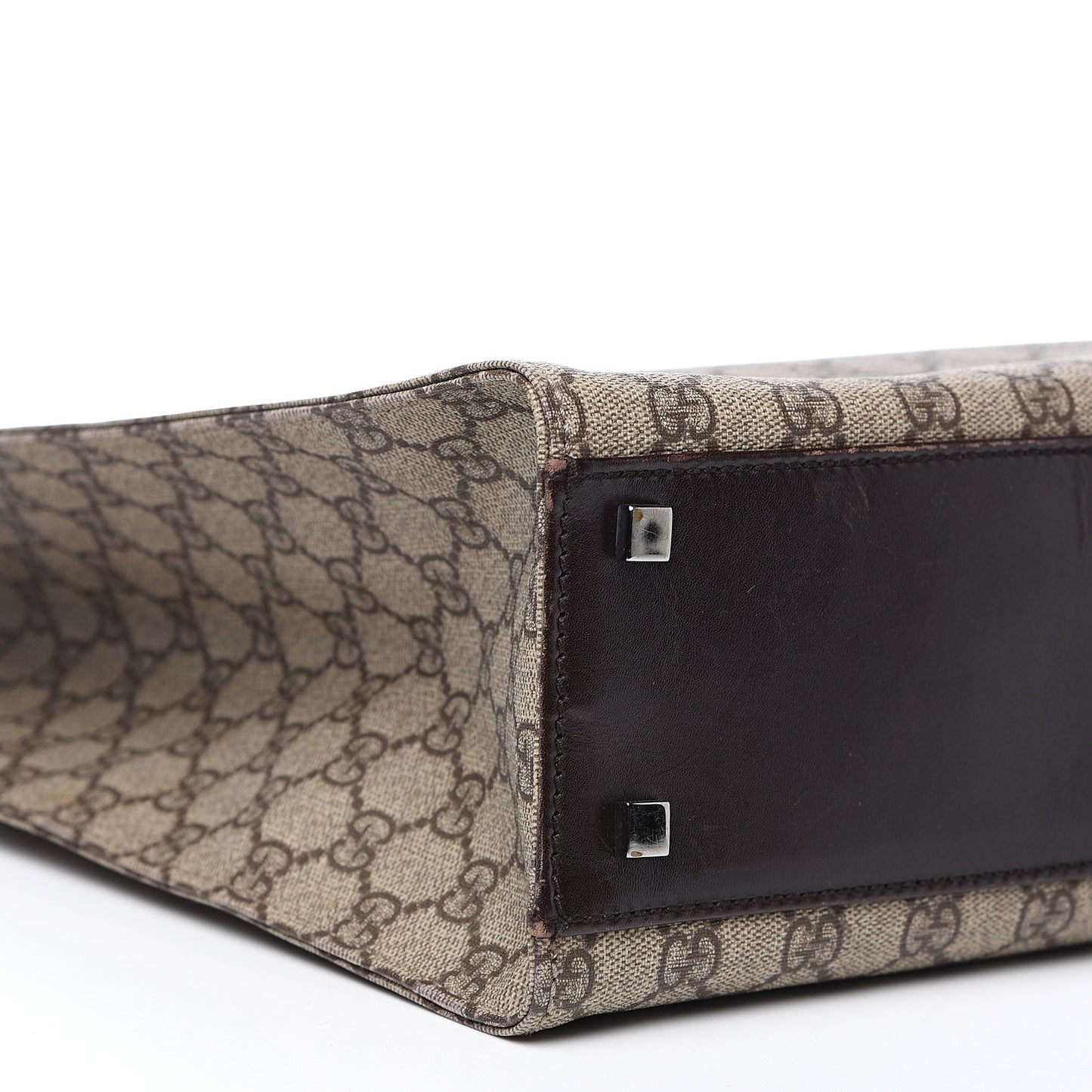 GG Plus Monogram Small Vertical Tote Dark Brown