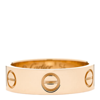 Cartier 18K Yellow Gold 5.5mm LOVE Ring 54 6.75 1 of 4