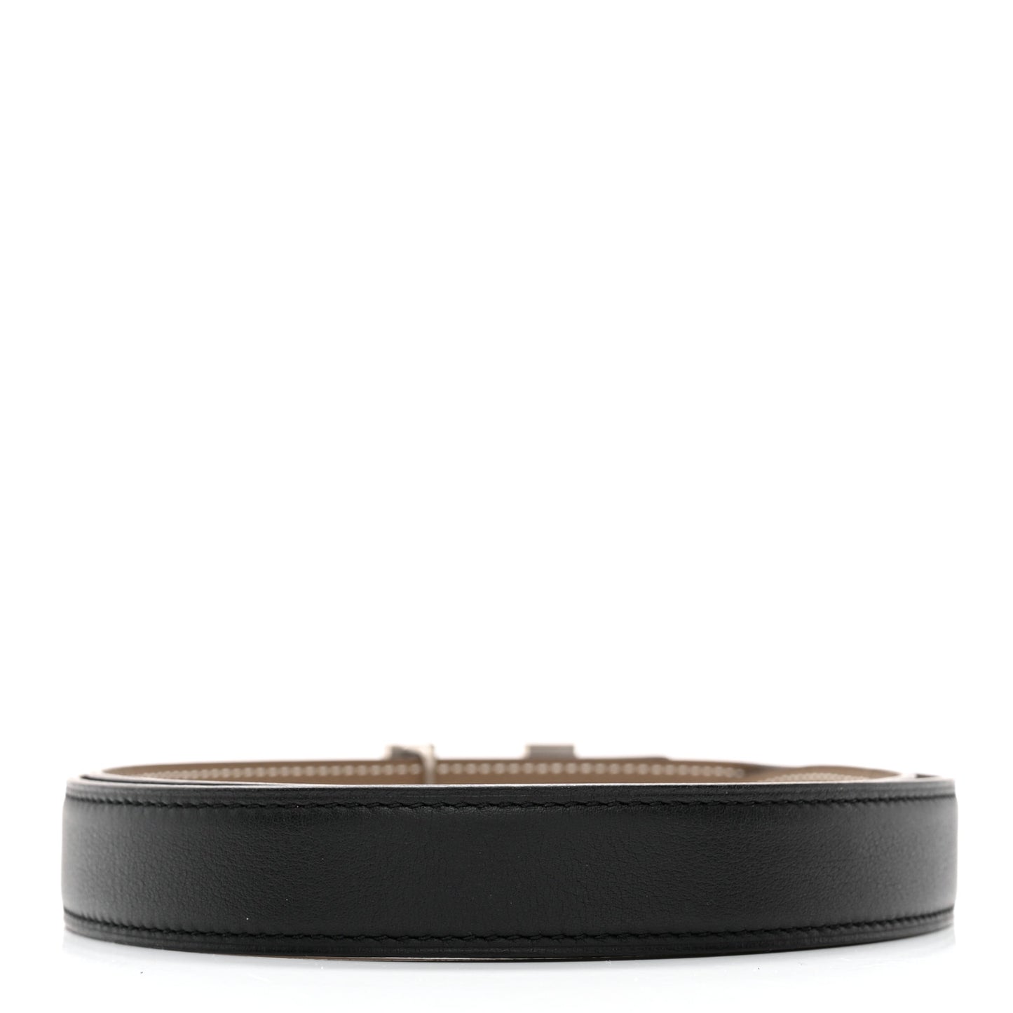 Swift Epsom 24mm Constance H Belt 80 Black Etoupe