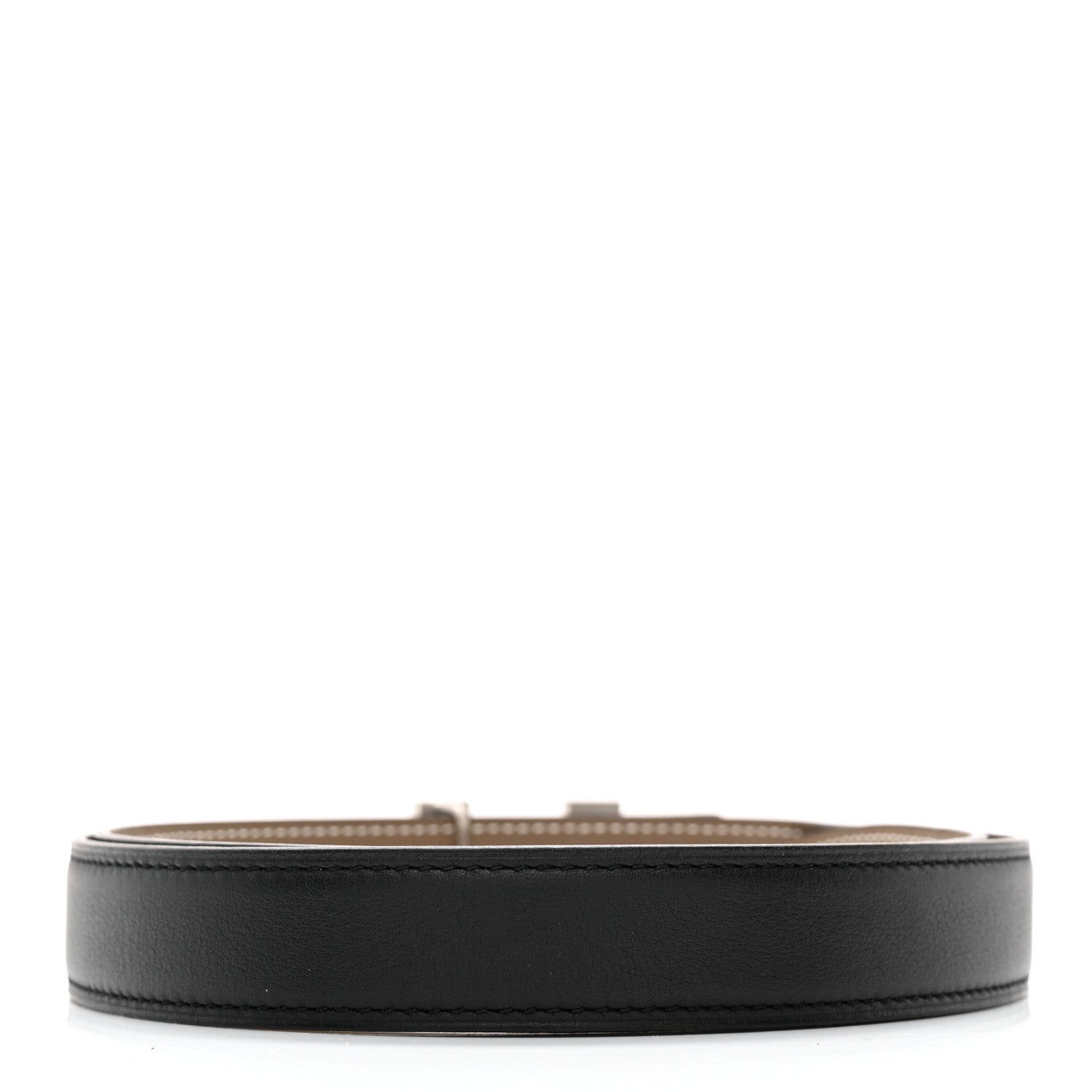 Hermes Swift Epsom 24mm Constance H Belt 80 Black Etoupe 3 of 9